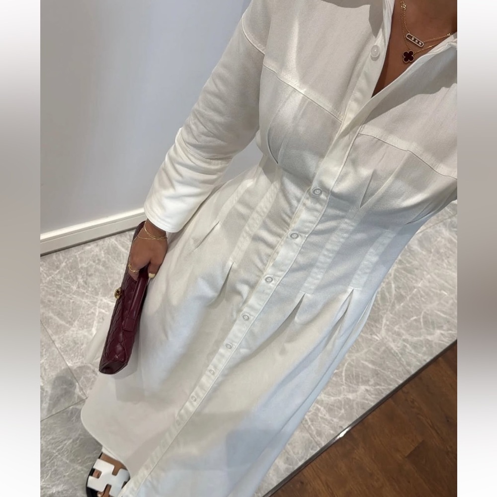 Zara White Midi Dress - Picture 12 of 14